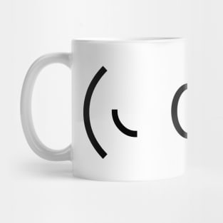 Kaomoji Ghost Japanese Emoticon Mug